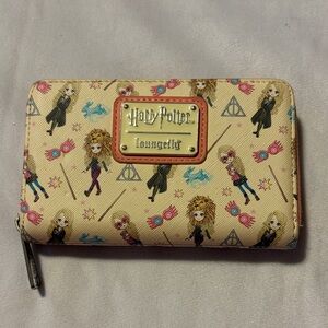 Loungefly Cream Deathly Hallows Harry Potter Character Wallet
